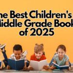 five children laying om their stomachs while reading books. text hovering above reads "the best children's and middle grade books of 2025"