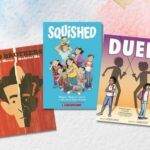 cover collage of comics about sibling relationships